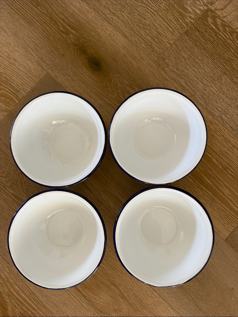 Set of Four Enamelware Bowls